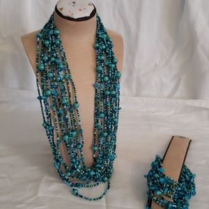 Necklace,bracelet and ear ring set